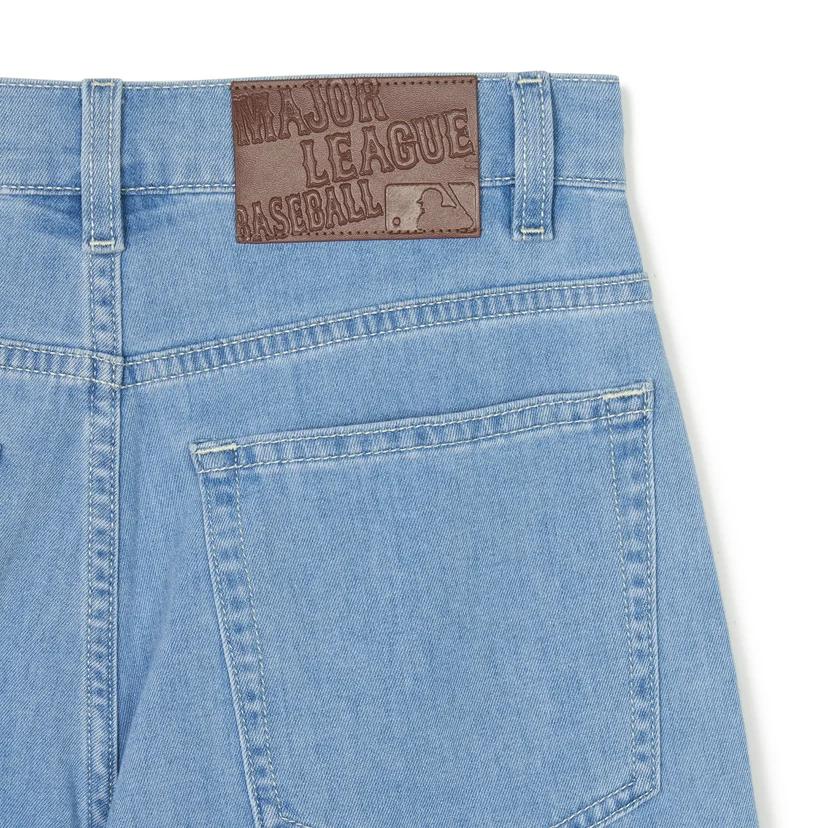 New MLB Denim Shorts Unisex Blue 3ADPB0443-50BLL