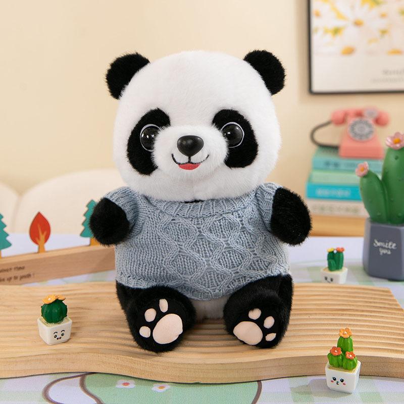 Sweater Giant Panda Plush Toy Cute Panda Doll Doll Zoo Event Souvenir Gift Ragdoll