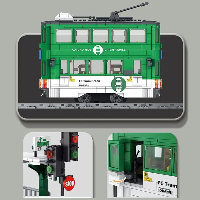 Elektryczny Pociąg Metra Samochód Miejski Metro Tram Akumulator Litowy Silnik Klocki Techniczne Zabawki Dla Dzieci Prezenty