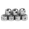 10 Stücke 307 Edelstahl selbstschneidende Gewindeeinsatz Zubehör(Innen M8*1,25 Außen M12*1,5)