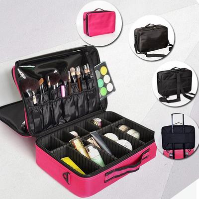 Professioneller Make-up-Organizer, Kosmetiktasche, große Kapazität, Aufbewahrungskoffer, mehrschichtige Koffer
