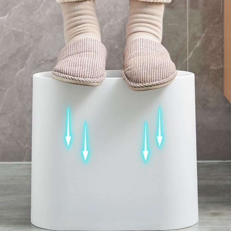 Modern Color Trash Can for Small Space In Apartments and Bathroom Kitchen Waste Bin for Home Office Decoration