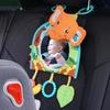 Crib Mirror with Hanging Toys Sensory Toy Soft for Infants, Newborns