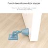 Punch-free Silicone Door Stopper Doorstop Floor Wall Anti-collision Protective Pad