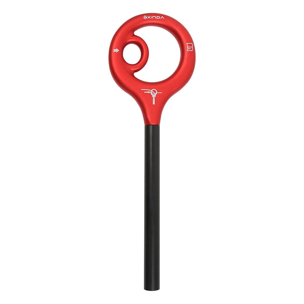 

9-образный спусковое устройство для такелажа из алюминиевого сплава, карабин для скалолазания, устройство для спуска по тросу для безопасного скалолазания и страховки красный