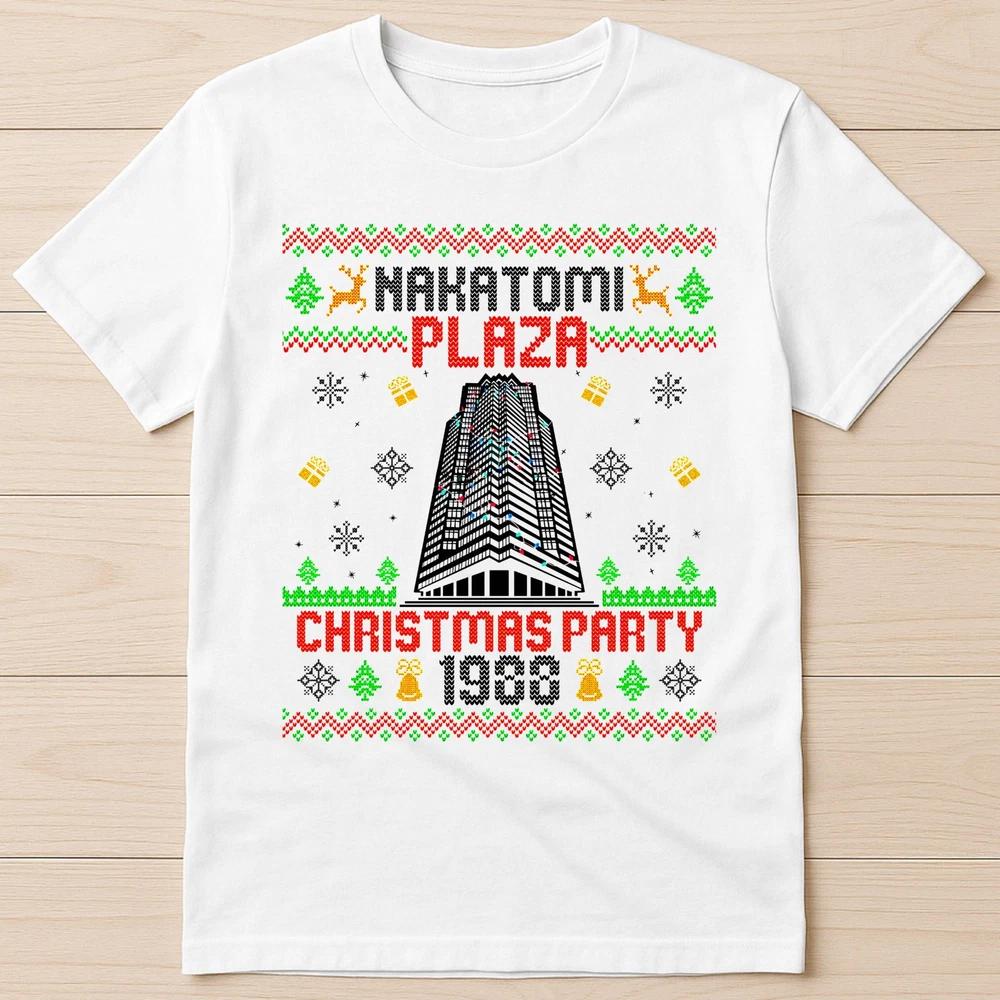Nakatomi Plaza 1988 Christmas Party 80s Die Movie Bruce Gift Tee T Shirt G1380