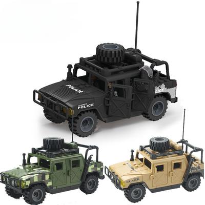 WW2 Military Humvee  H1 2 Modes Armored Vehicle Army Car Building Blocks Bricks Classic Model Figure Moc Toys Boys Kids Gift