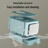 Fully Enclosed Oversized Drawer-Type Folding Cat Litter Box with Top-Entry