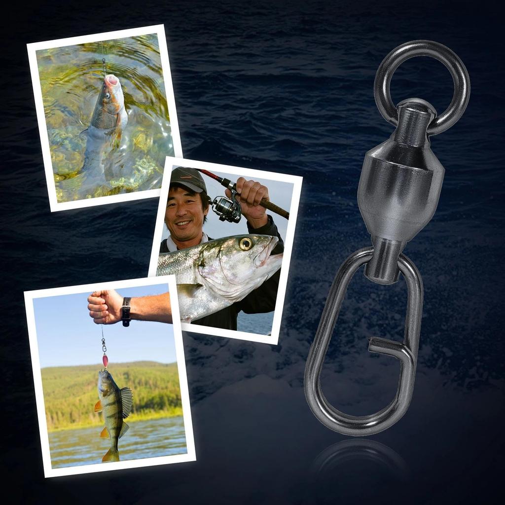 9KM DWLIFE Circular Fishing Snap Snap with Swivel Freshwater Lure