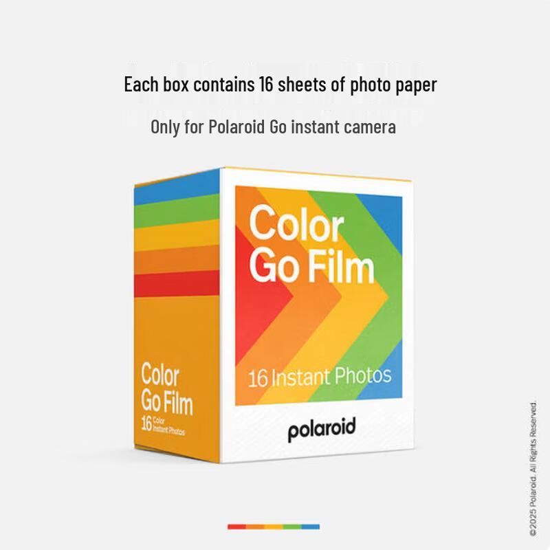Цветная моментальная пленка Polaroid Go (Белая рамка, двойная упаковка) (Китайская версия)