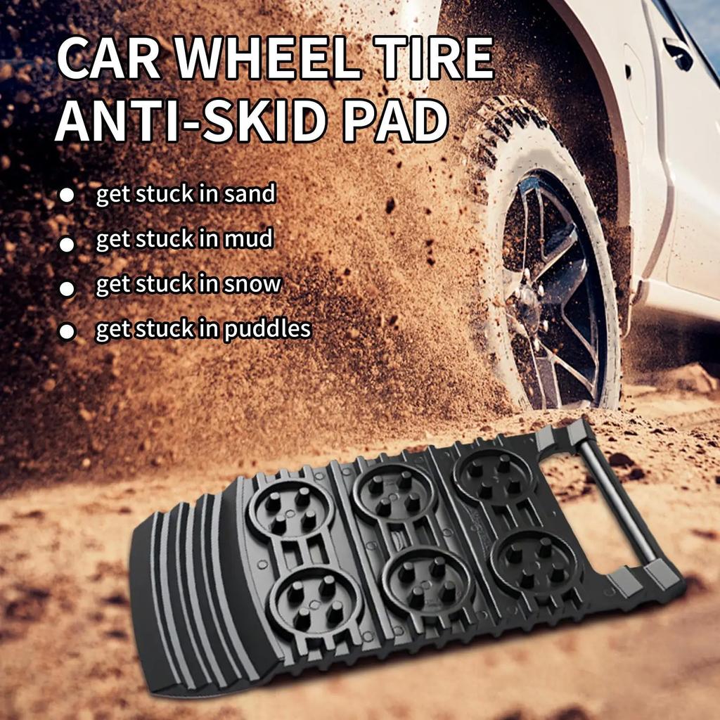 Car Tire Traction Mats Mud Snow Emergency Wheel Recovery Anti-Slip Vehicle Mud Snow Traction Pads For Trucks SUVs Road Extreme