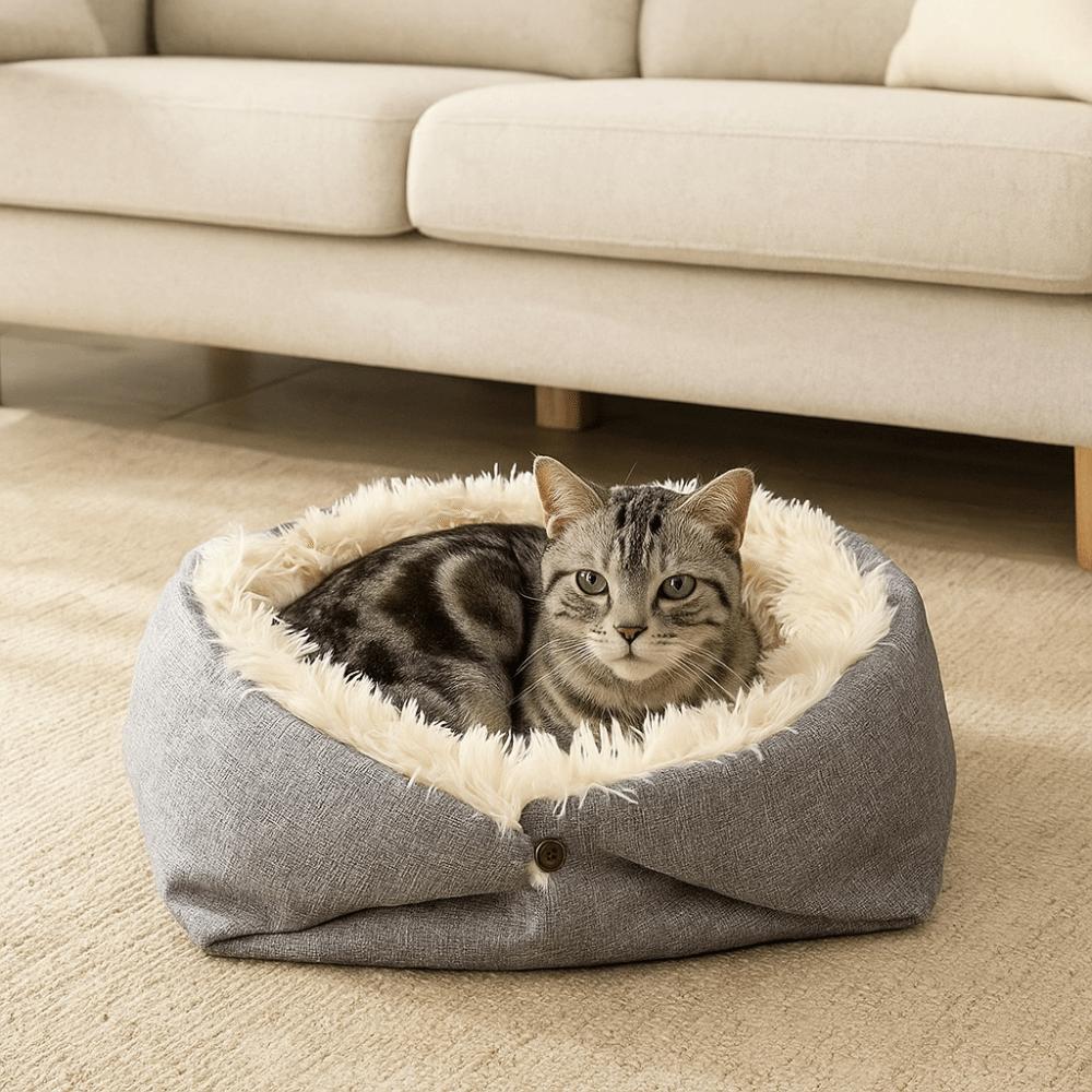 Puppy Cushion Thickened Warm Cat Bed Foldable Comfortable Cat Nest Mat Soft Cat Mattress Pet Shop