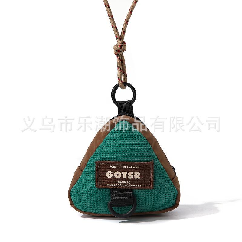 New Triangle Key Bag, Change Bag, Neck Bag, Trendy Brand Storage Bag, Gift, Personalized Creative Casual Satchel, Student