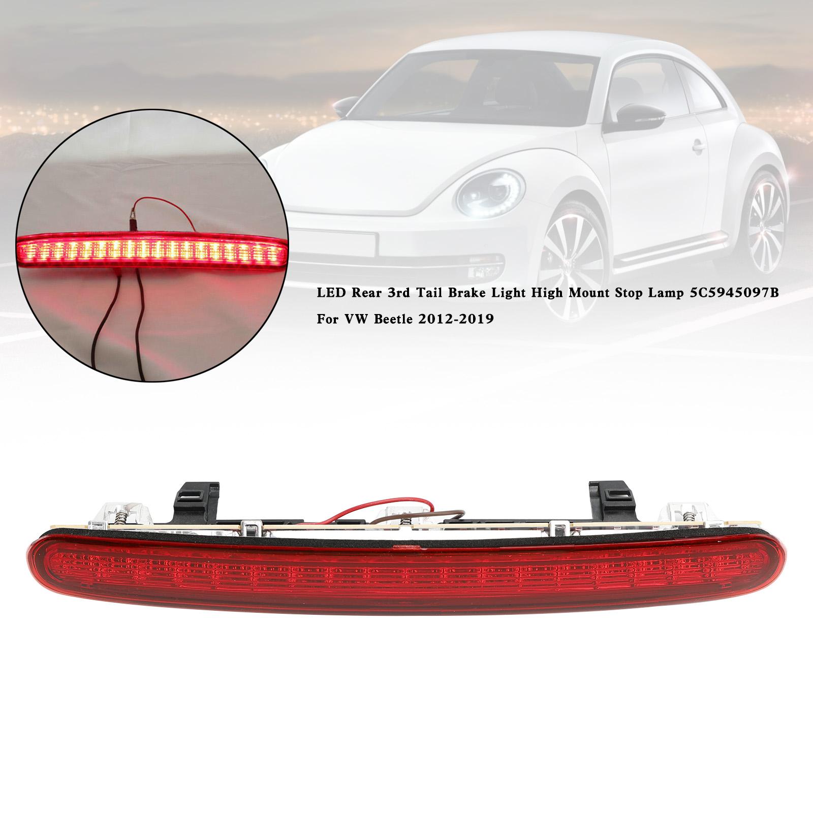 

LED Rear 3rd Tail Brake Light High Mount Stop 5C5945097B For VW Beetle 2012-2019