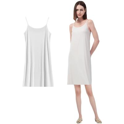 Eukkis Opaque Petticoat Summer Adjustable Shoulder Mini Size L Cool-Touch Slip, - Women's Underwear, Sweat-Wicking, Quick-Drying, Non-Slip,
