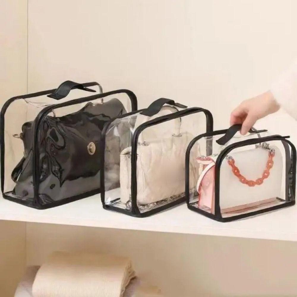 Waterproof Zipper Tote Bag PVC Storage Organizer Large Capacity Protective Sleeve  Clothes Storage