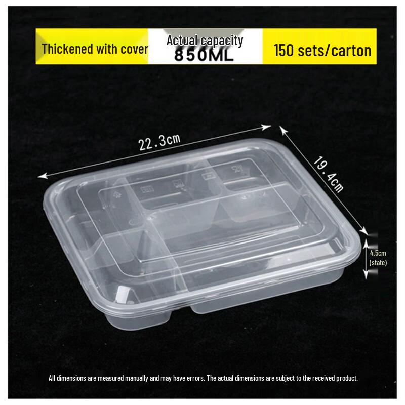 Lead Eagle Disposable Multi-Compartment Meal Prep Containers