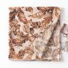 Ins Internet celebrity tropical leaf print long towel cotton and linen texture scarf travel vacation sunshade sunscreen large shawl