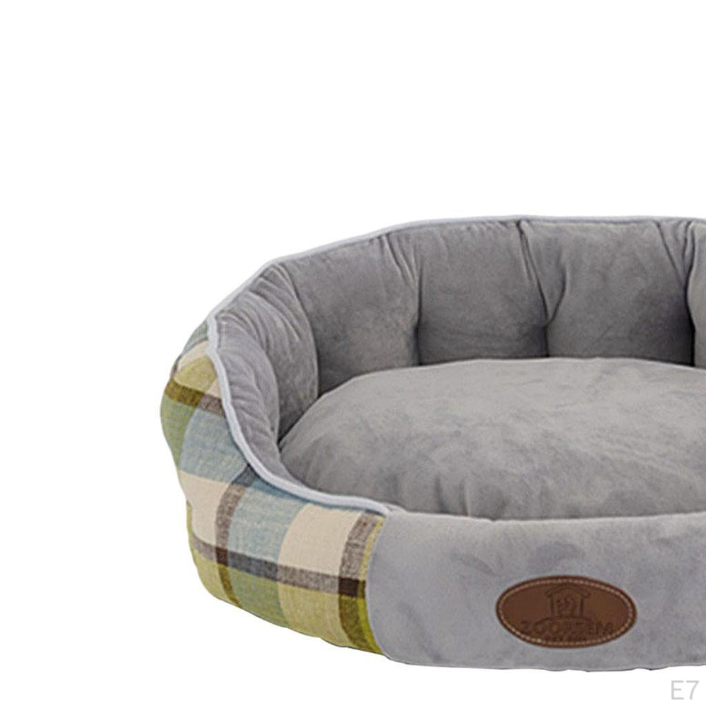 Large Size Lattice Bed Cat nest Warm Round Home Fabric Kennel Short Plush Soft Pet Supplies Durable