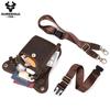 Humerpaul Men Leather Waist Bag Multifunctional Shoulder Bag