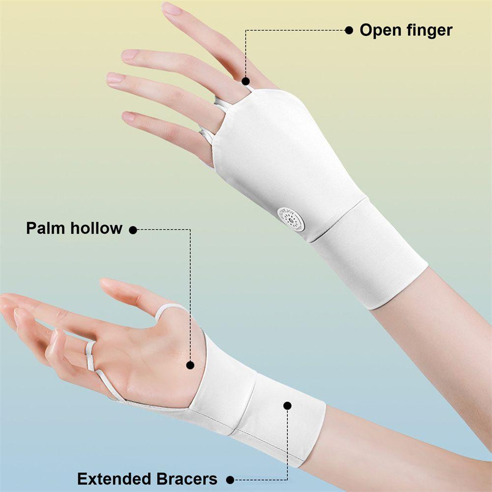 Men Women Breathable Ice Silk Sports Gloves Women Golf Gloves Golf Gloves Golf Half Finger Glove