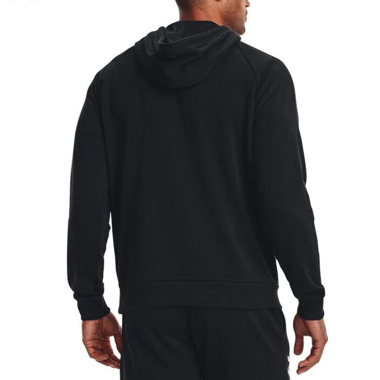 Under Armour Rival Graphic Fleece Pullover Hoodie Men Hoodie Black 1370349-001