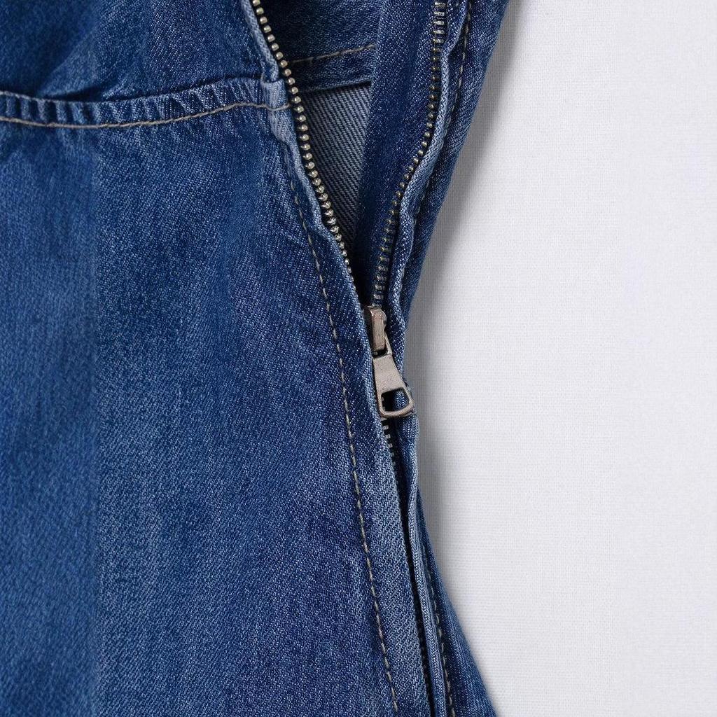 2025 Summer Fashion Backless Slim-Fit Denim Tank Top