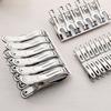Stainless Steel Clothespins Heavy-duty Towel Clips Metal Clothes Pins with Strong Spring Multipurpose Non-Slip Design Drying Clips for Home Use Travel