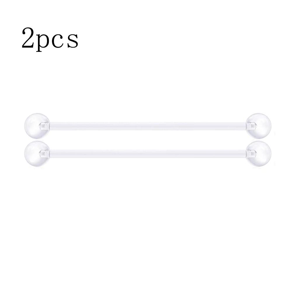WKOUD Piercing Retainer Clear Bioflex Flexible Nose Tongue Eyebrow Tragus Navel Belly Nipple Barbell Lip Labret Stud Retainer