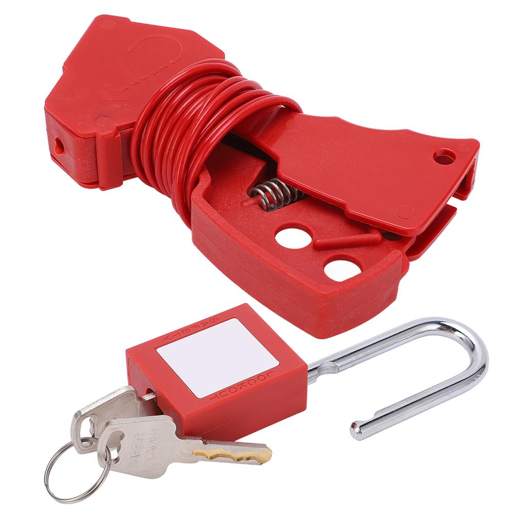 Verstellbares Kabelschloss 2,4 Meter Farbecht Robust Langlebig Edelstahl Korrosionsbeständig Sicherheitskabelschloss