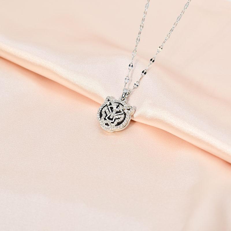 

Дизайнерское круглое ожерелье с тигром для женщин Guochao в стиле ретро, универсальная изысканная подвеска со знаком зодиака, аксессуары