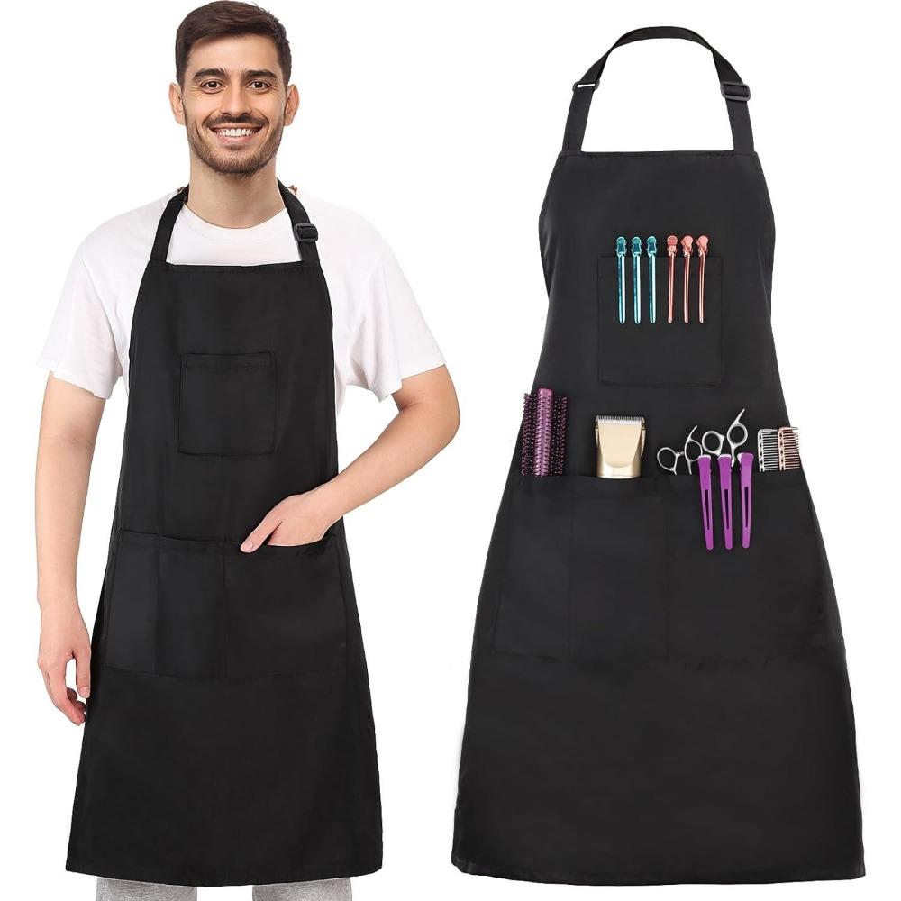 Professional Hair Stylist Hairdressing Aprons Waterproof Hair Salon Uniforms  Restaurant