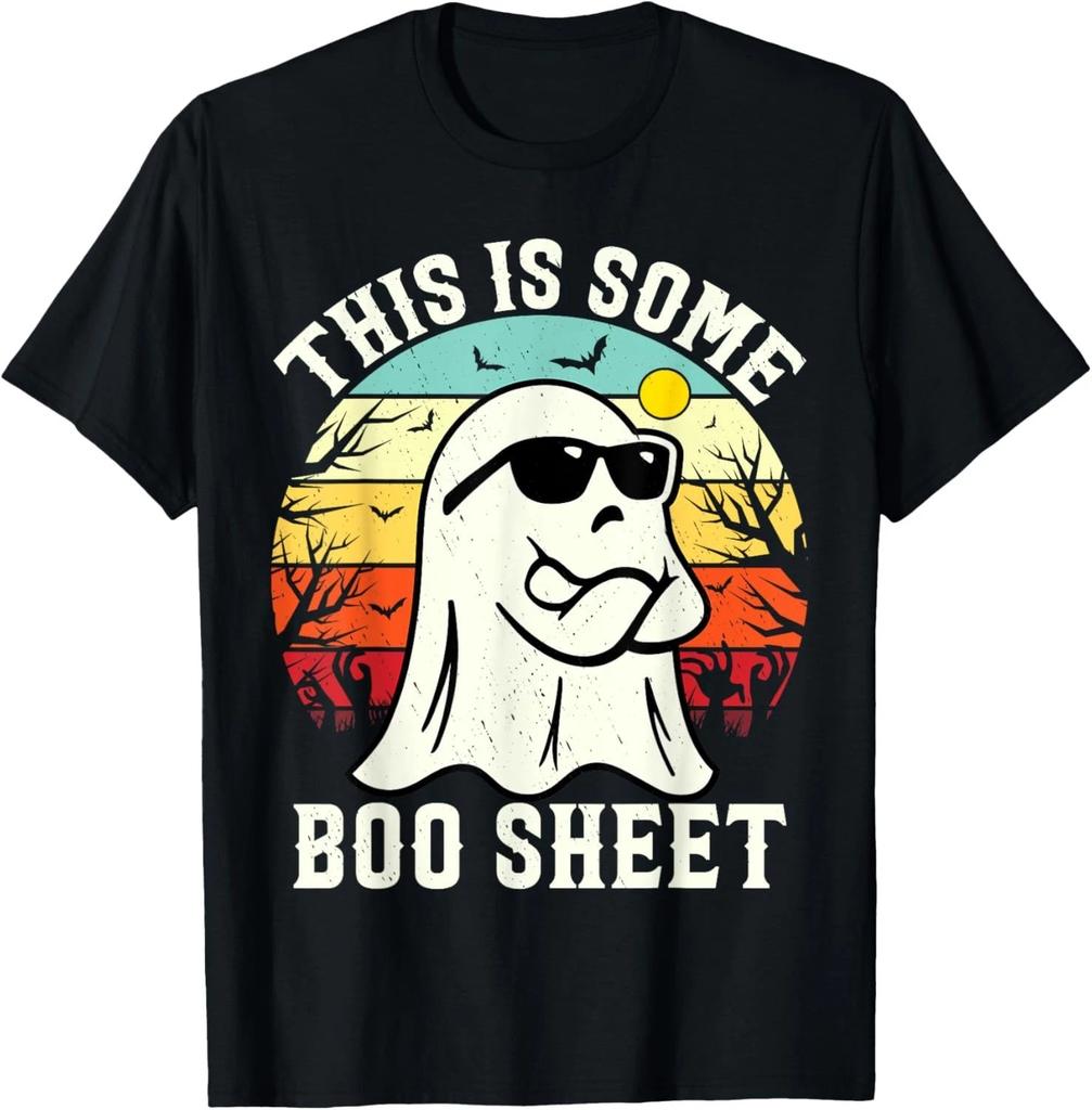 This Is Some Boo Sheet Ghost Retro Halloween Funny Halloween T- Shirt