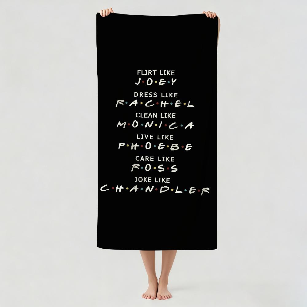 Funny tv F-Friends Towel Drying Bath Towel Applicable To Light Swimming Camping Yoga Beach Out
