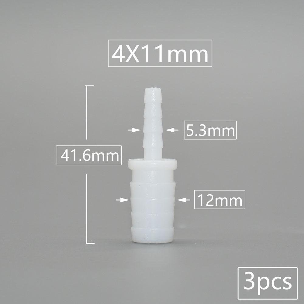 4/6/8/9/10/11/12mm PE Food Grade Direct Reducing Barb Connectors Aquarium Tank Air Pump Adapter Irrigation Hose Joint