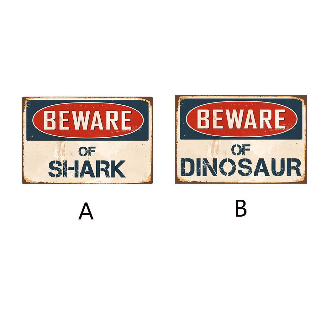 

ОСТЕРЕГАЙТЕСЬ, DINOSMetal Sign Flag Plaque Bar Club Cafe Garage Wall Decor Art