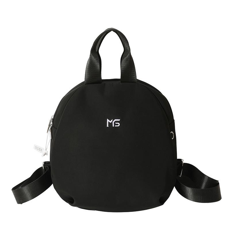 

Ежедневный дорожный маленький рюкзак Корейская версия простого литературного рюкзака на плечо через плечо для мягких девушек чёрный