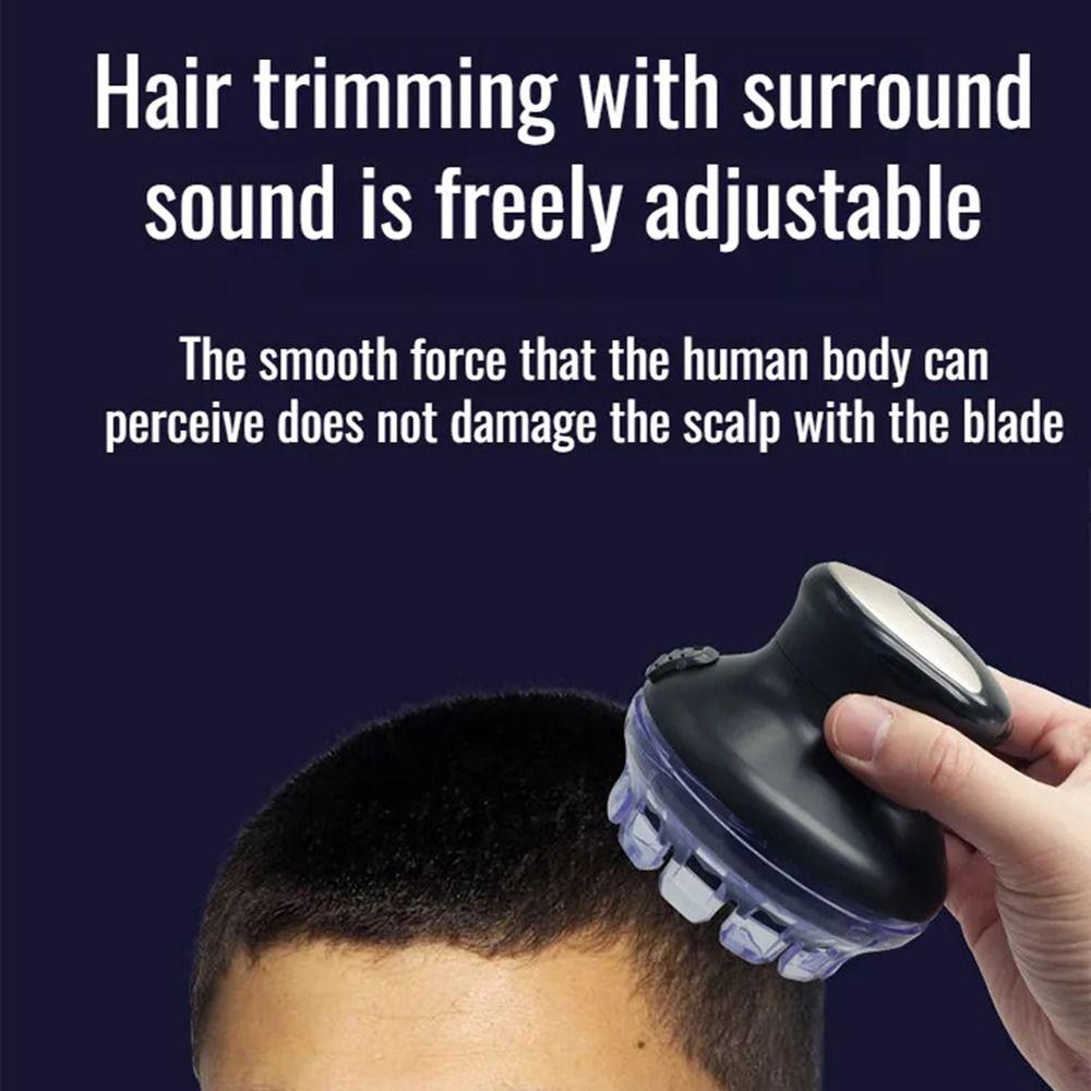 3-12mm Length Adjustable Men's Hair Shaver LED Display Screen Self-hair Kit  Home
