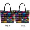  Bohemian Patchwork Tote Bag Fashion Large Capacity Casual Shoulder Purse for Daily Use