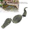Simulated Floating Crocodile Decoy 3 Segment Plastic Multifunctional Floating Sculpture Fade Proof for Garden Pool