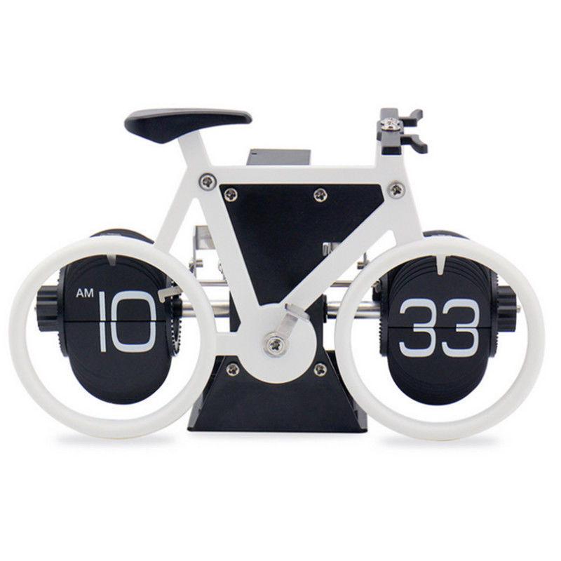 Creative Retro Flip Clock - Modern Simple Design, Ingenious Single-Leg Balance for Living Room Decor