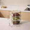 Space Efficient Spice Organiser Leakproof Stackable Container Transparent Kitchen Storage Box For Herbs Seasonings Salt