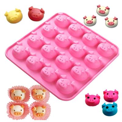 Silicone Mold Pig Shape Chocolate Mold Cake Baking Candy Mold Cake Decorat Tool