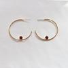 _nimum Cubic Point Hoop Earrings
