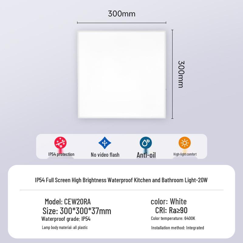 

Waterproof Aluminum Ceiling Light for Kitchen and Bathroom