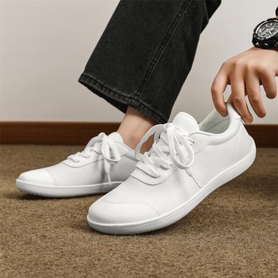 Baskets décontractées respirantes à bout large en maille tricotée, chaussures d'entraînement de gym antidérapantes pour la marche, chaussures plates à semelle élastique