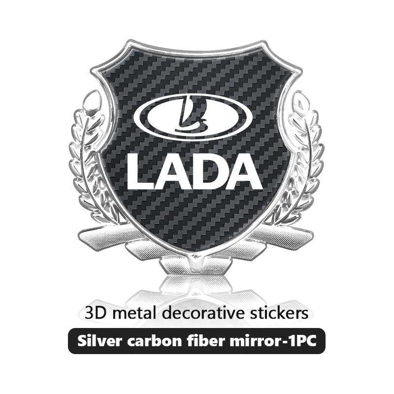 3D Metal Car Wheat Ear Shape Sticker Body Trunk Decor Sticker For Lada Vesta Granta Largus Vaz Samara Vesta Niva 4X4 2110