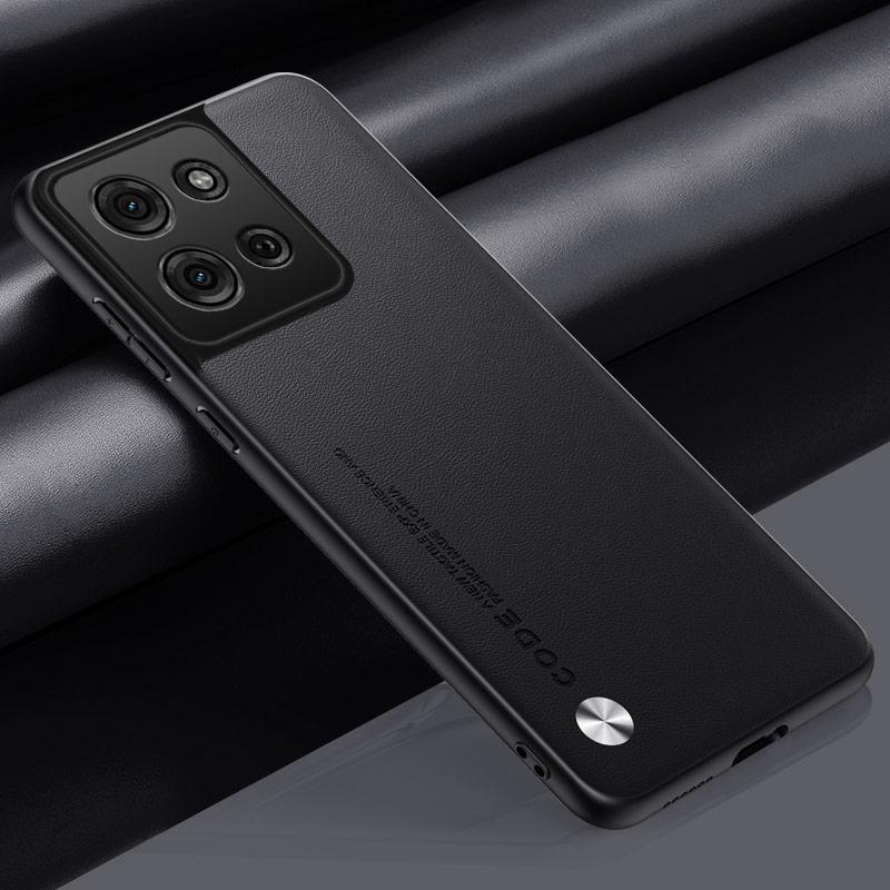 Luxury PU Leather Case For Motorola Moto G75 Back Cover Matte Silicone Shockproof Full Protection Phone Case For Motorola G75 5G