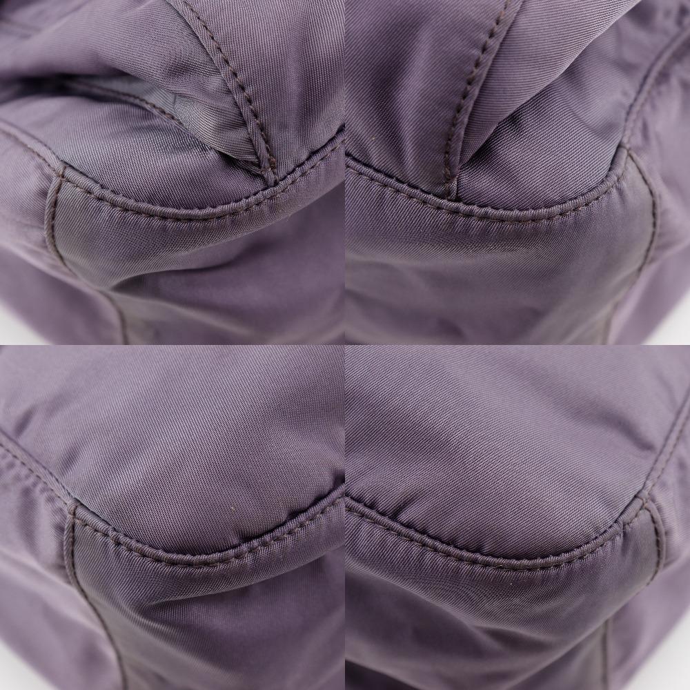 PRADA Shoulder Bag BT0687 MIRTILLO purple Nylon/leather Women Used