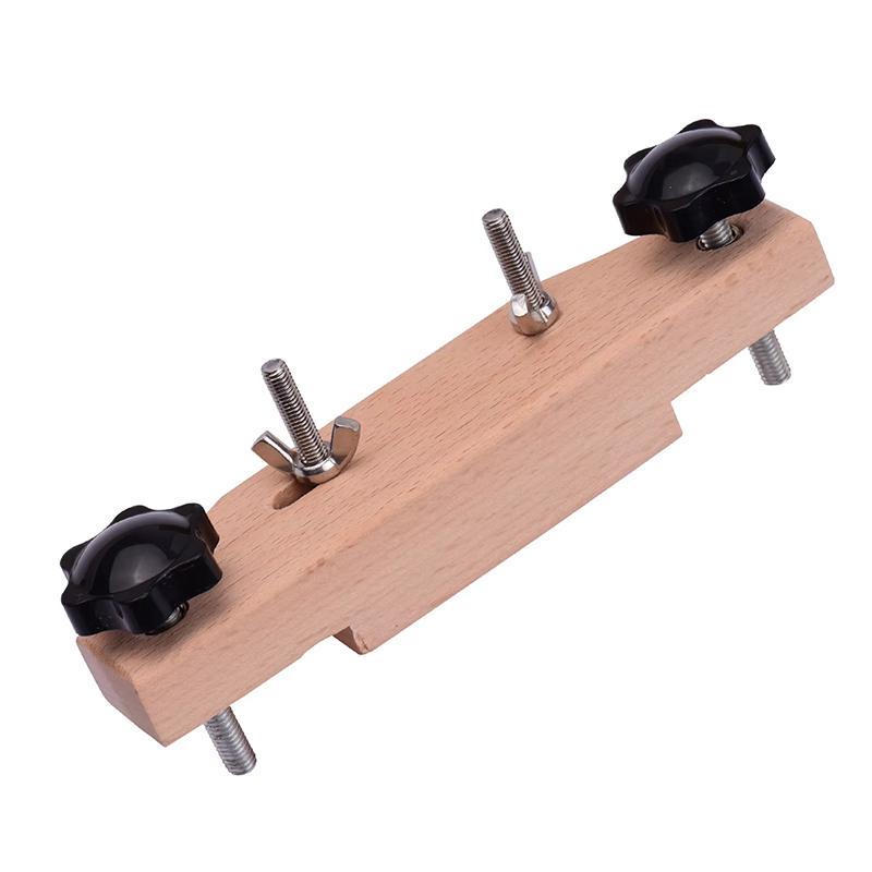 Gitarrenbrückenklemme Gitarrenbauer Reparaturwerkzeug mit L-Schlüssel Holzklötzen Gitarrenersatzwerkzeug Klassische Gitarrenbrücke Werkzeug Hand